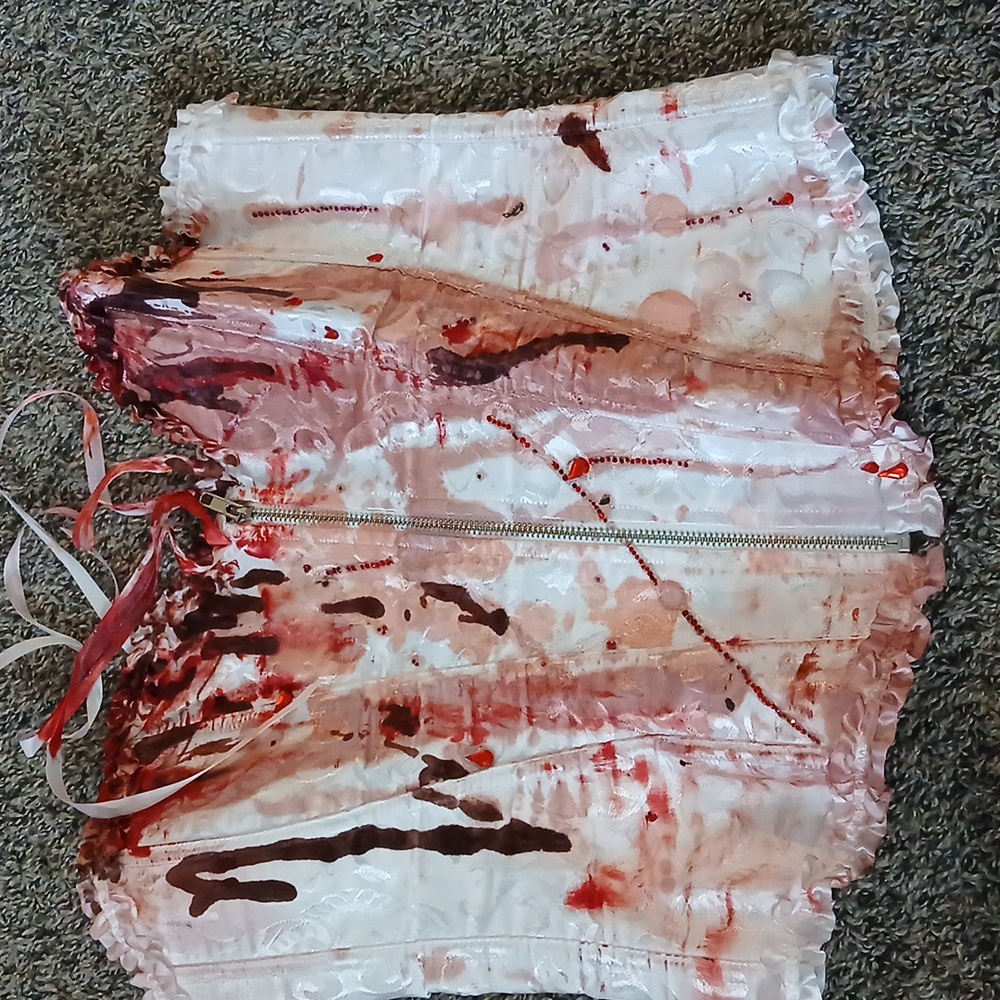 DIY halloween bloody corset